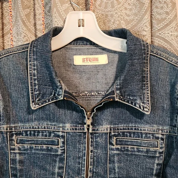Stone Demin Jacket - Picture 2 of 6